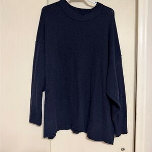 Navy Blue Aerie Oversized Sweater